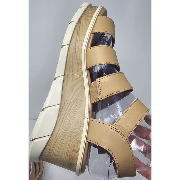 Sorel Joanie III Ankle Strap Sandals Sandals Platform Multi-Strap Tan 10 Chunky - Picture 6 of 14